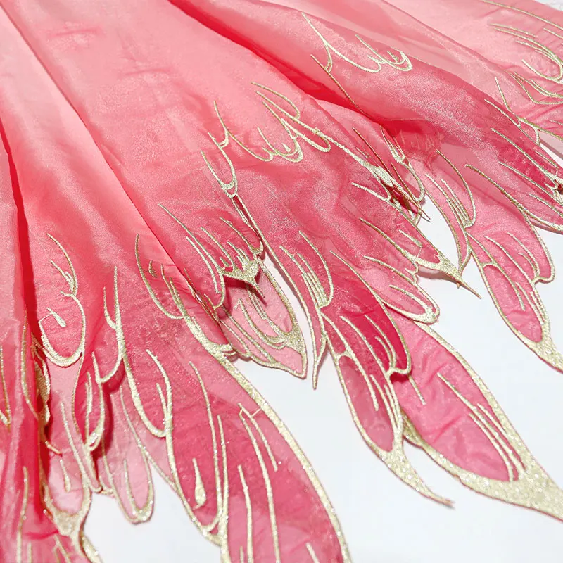 Embroidery Gradient - Gradientowa ciężka haftowana tkanina Hanfu w