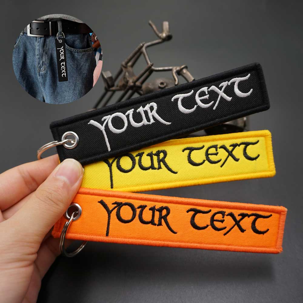 Embroidery Font Free - Spersonalizowane specjalne czcionki Dwustronny haftowany brelok