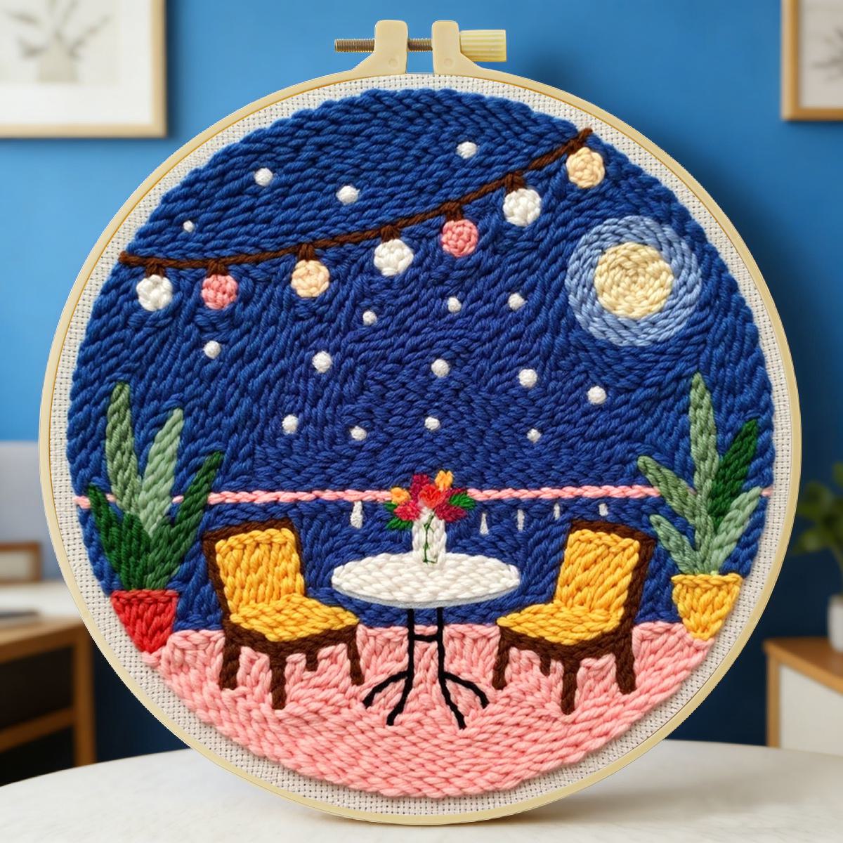 Printed Embroidery Kit - Zestaw do haftowania punch needle na