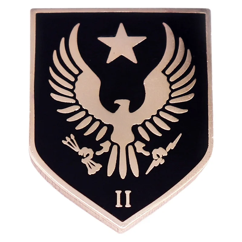 Embroidery Alpha - Logo programu Spartan-II Twarda emaliowana przypinka