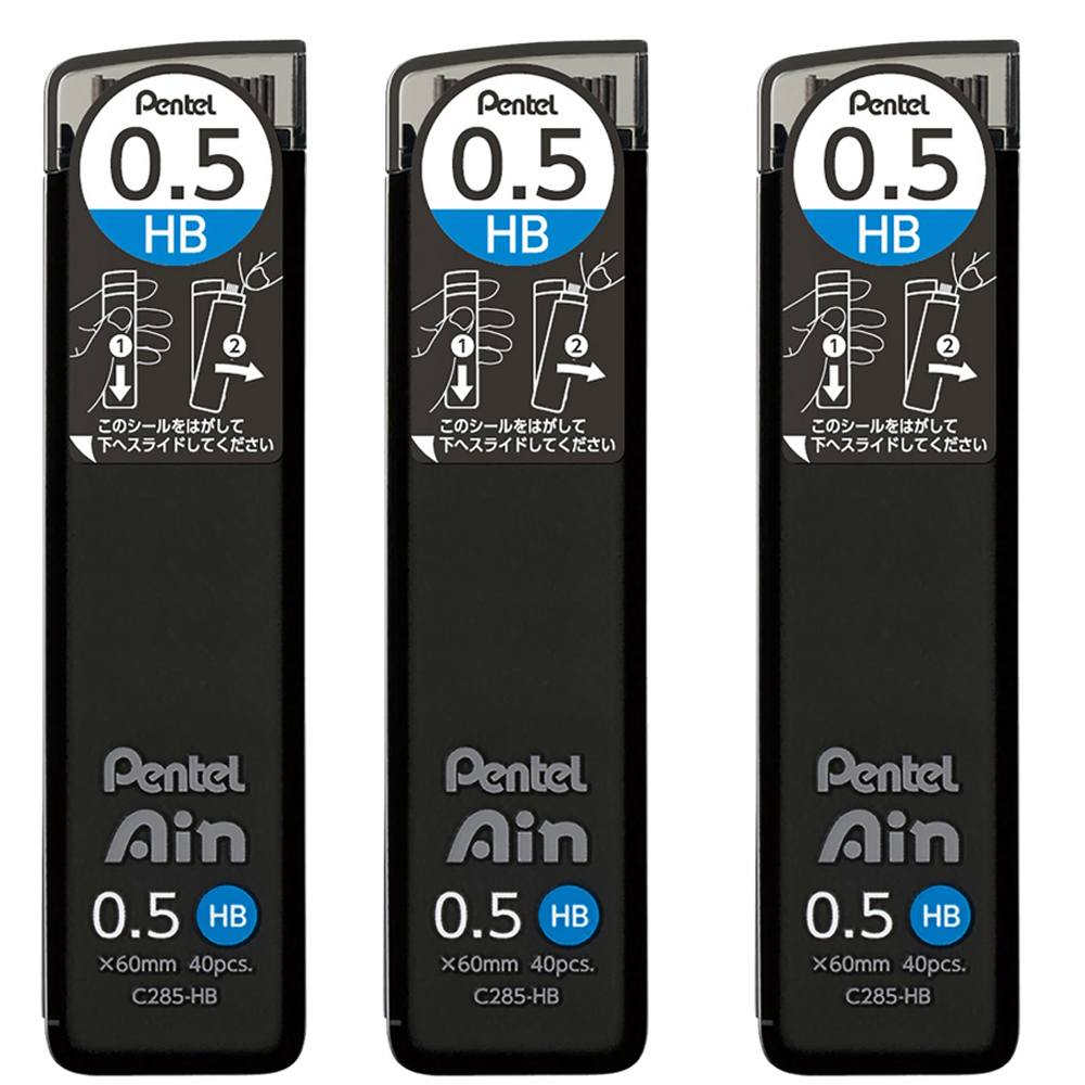 Pentel Pen Energel - Zestaw 3 - Ołówki automatyczne Pentel