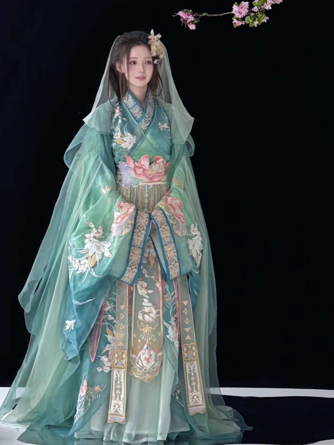 Embroidery Skirt - Nowa Fiesta Karnawał Halloween Cosplay Hanfu