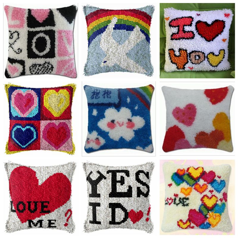 Printed Embroidery Kit - Tęcza miłość seria zestaw do dywaników