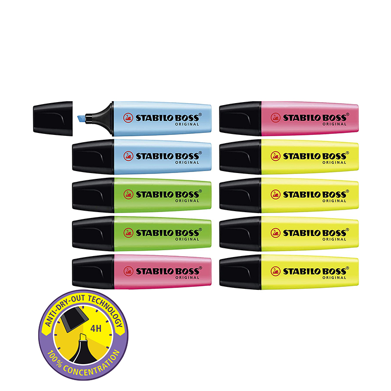 Stabilo Marker Boss - Rozświetlacz STABILO BOSS ORIGINAL Pastel -