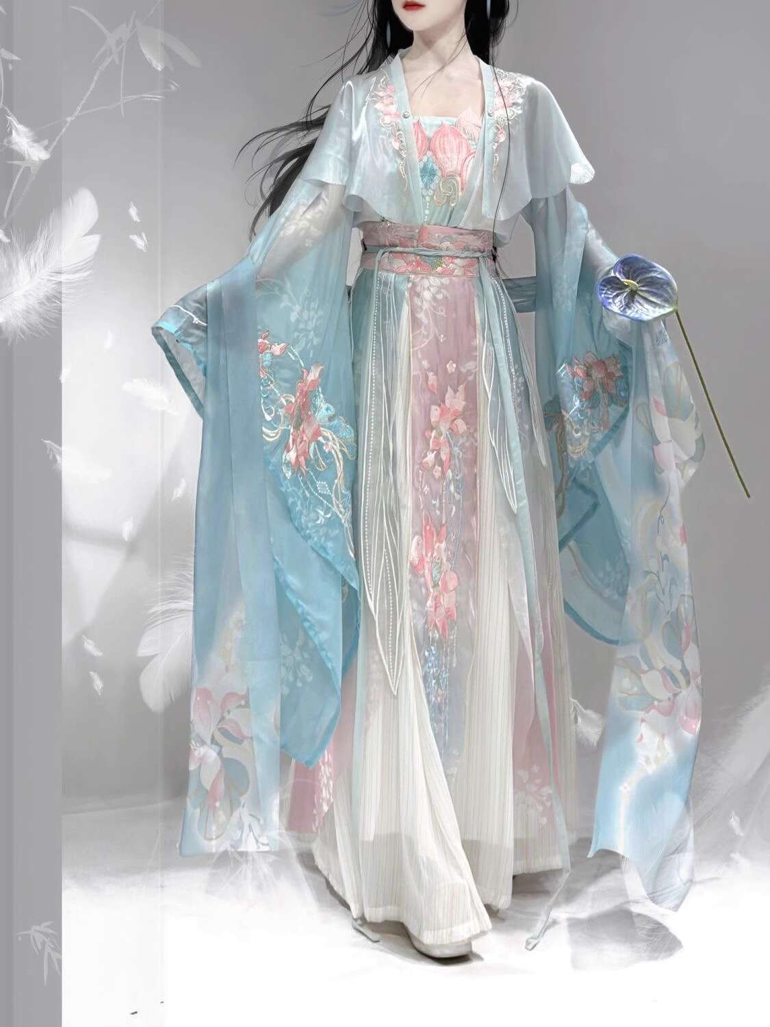 Embroidery Skirt - Nowy Hanfu Wei Jinfeng Ciężki Haft