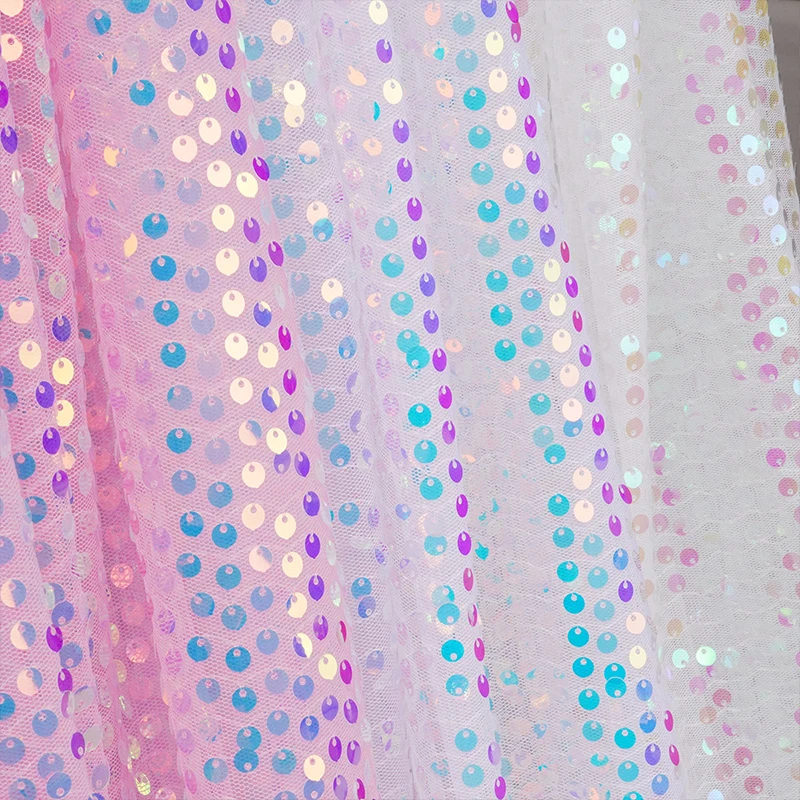Tkanina z cekinami w tęczowych – Embroidery Gradient recenzja i cena