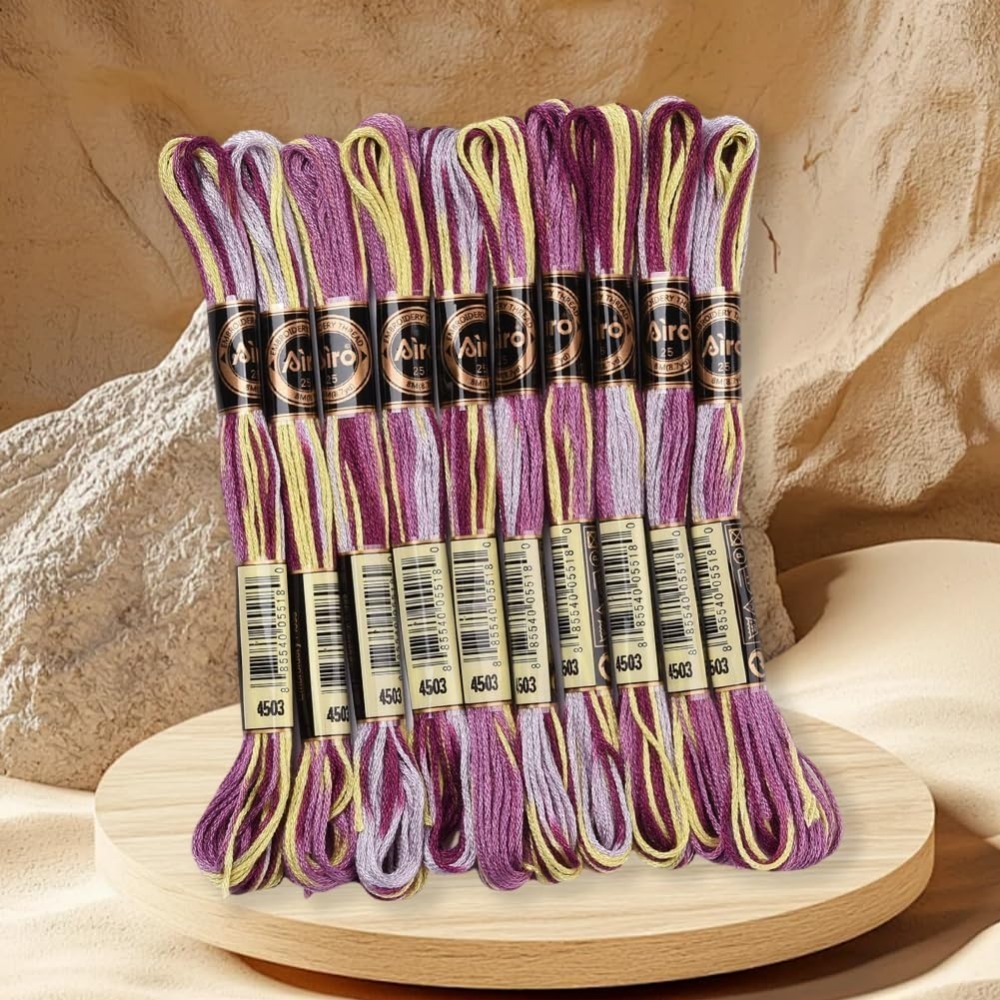 6 nici fioletowa różnokolorowa – Embroidery Gradient recenzja i cena