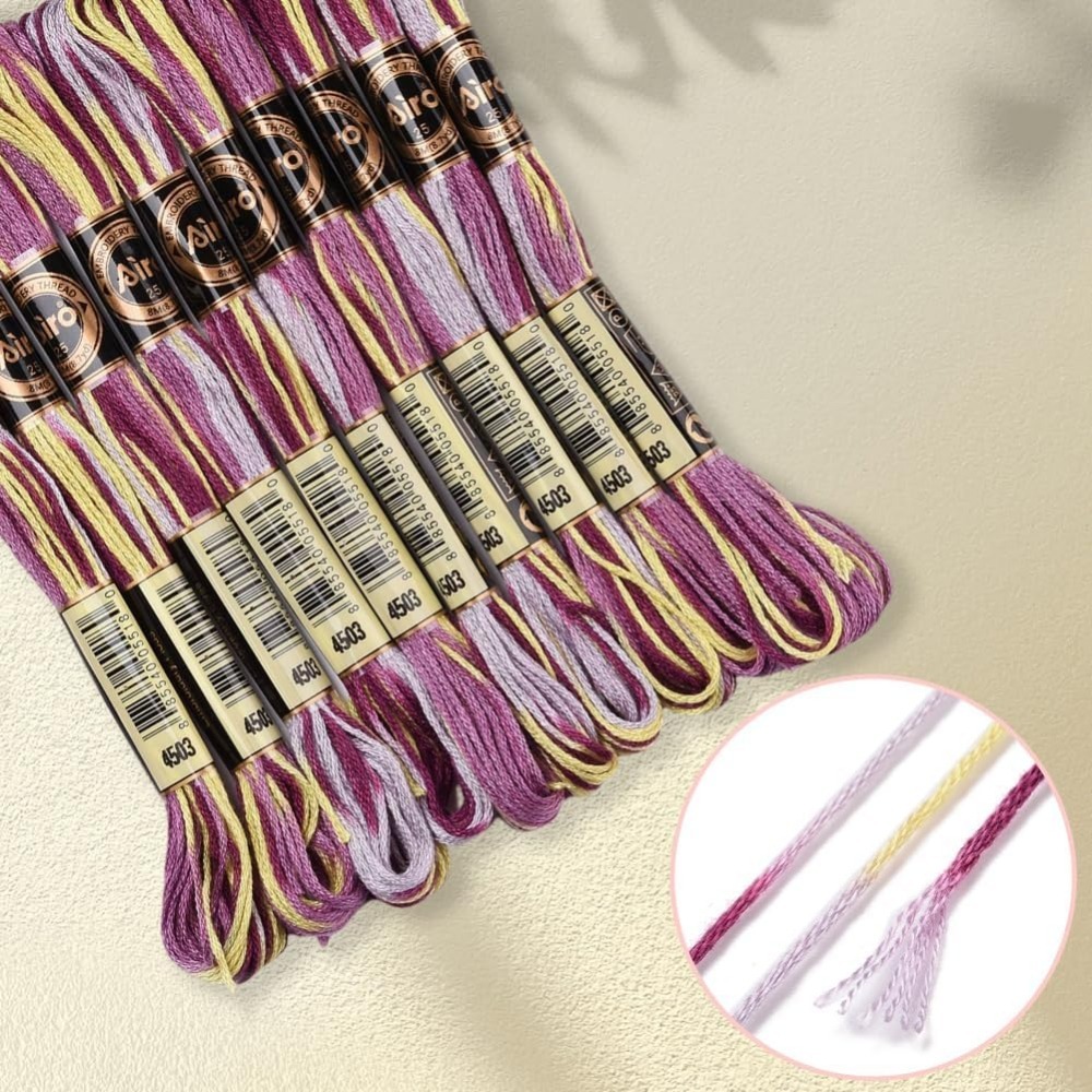 6 nici fioletowa różnokolorowa – Embroidery Gradient recenzja i cena