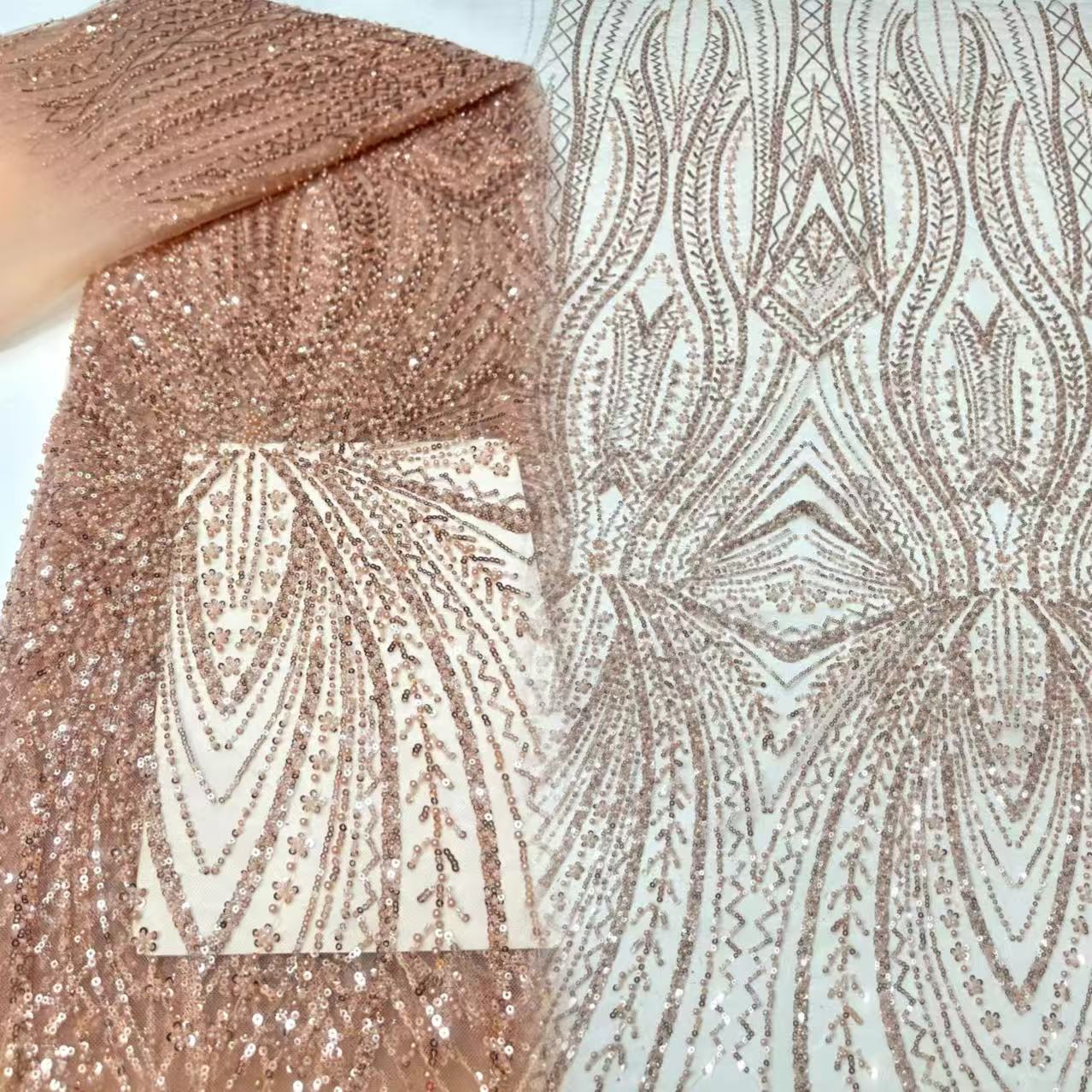Afrykańska koronka z cekinami, – Embroidery Gradient recenzja i cena