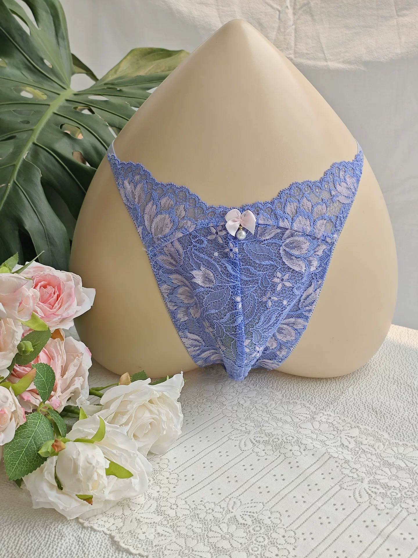 Czarne koronkowe męskie slipy  – Embroidery Garments recenzja i cena