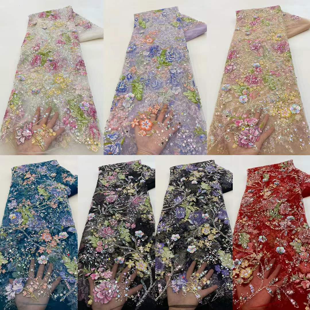 Afrykańska koronka z cekinami  – Embroidery Gradient recenzja i cena