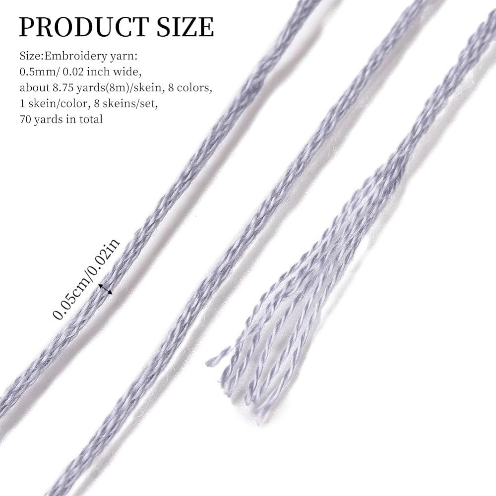 8 wężyków 70 jardów Szare bran – Embroidery Gradient recenzja i cena