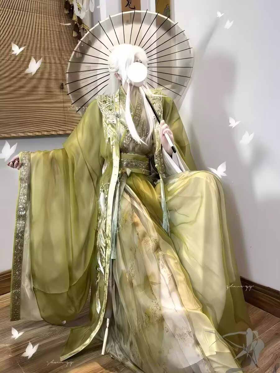 Strój Wuxia Szermierz Hanfu Mę – Embroidery Gradient recenzja i cena
