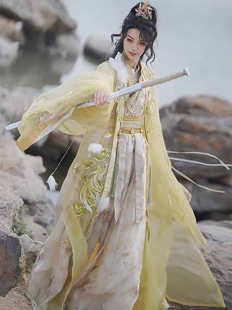 Strój Wuxia Szermierz Hanfu Mę – Embroidery Gradient recenzja i cena