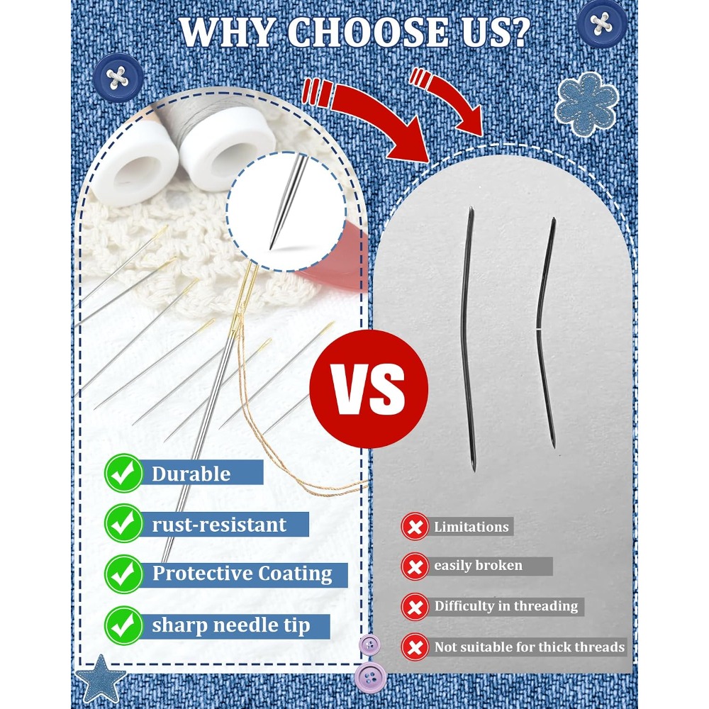 Zestaw 30 stalowych igieł do s – Embroidery Needle recenzja i cena