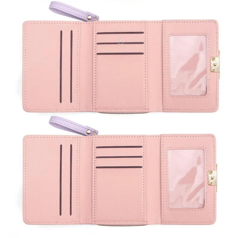 Krótki portfel ze skóry PU z k – Embroidery Wallet recenzja i cena