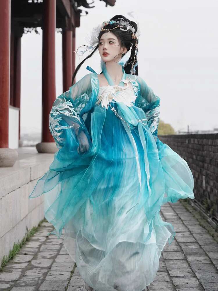 Nowa Pawia Hanfu Damska Moda C – Embroidery Skirt recenzja i cena