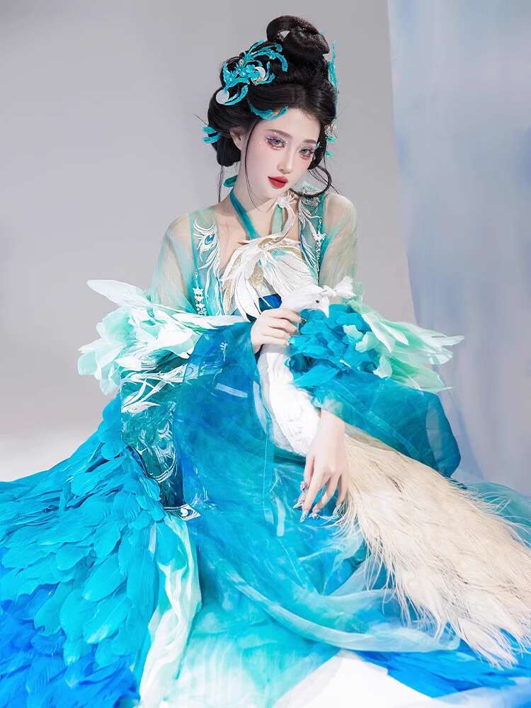 Nowa Pawia Hanfu Damska Moda C – Embroidery Skirt recenzja i cena
